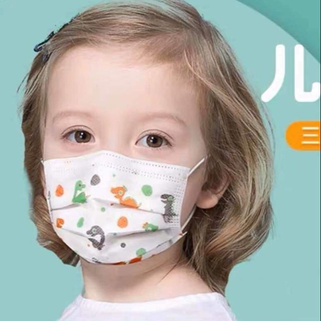 Masker Anak 3 ply Child Protective Mask 1 pack isi 10 pcs Disposeable