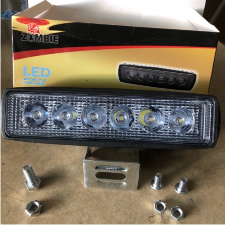 Lampu tembak LED Bar CREE sorot kabut 6 mata titik worklight Offroadd