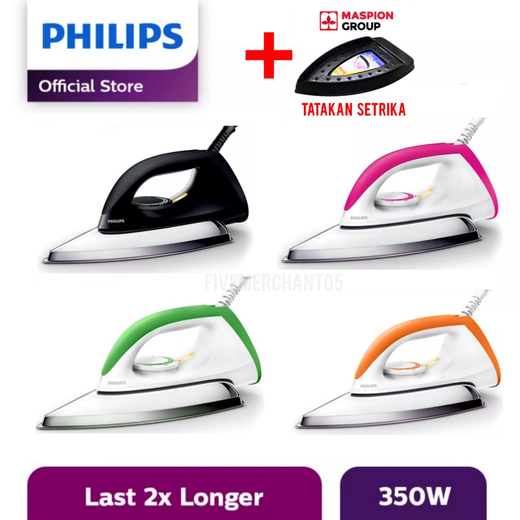 Setrika Philips HD 1173 350 Watt Setrika Listik Philips Setrika Philips 1173 Dry Iron Philips