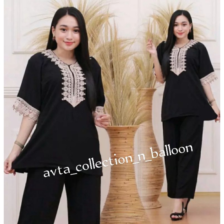 Setelan Arabian Renda / Setelan Arabian Terkini / Setelan Wanita Murah