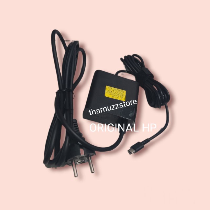 Adaptor Charger Original Laptop HP 20V 3.25A 65 Watt USB C Type C