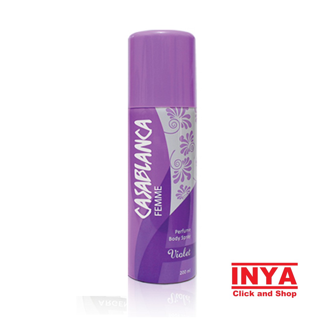 Body Spray Parfum CASABLANCA FEMME VIOLET - PERFUME BODY SPRAY 200ml