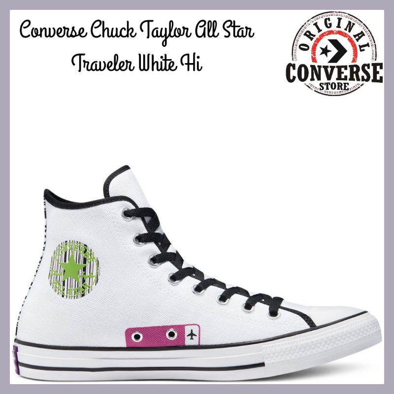 ORIGINAL CONVERSW CHUCK TAYLOR ALL STAR TRAVELER WHITE Hi 170851C MENS