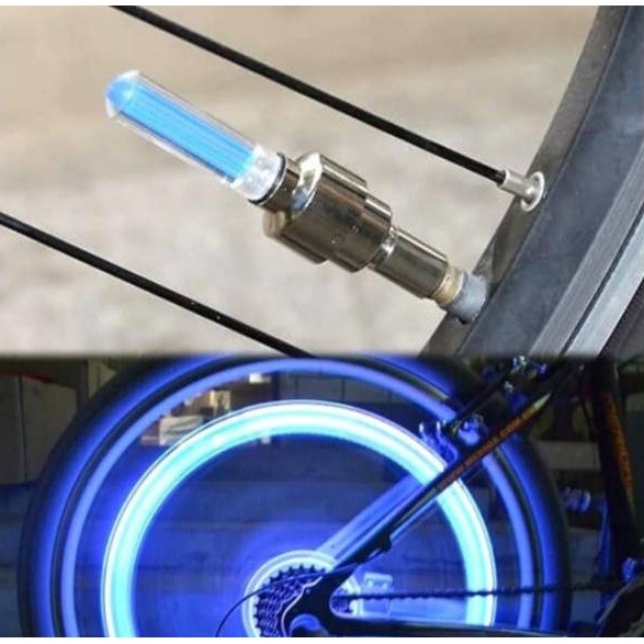 (MURAH) Tutup Pentil Lampu LED Roda Ban Sepeda Motor Fireflys - Merah