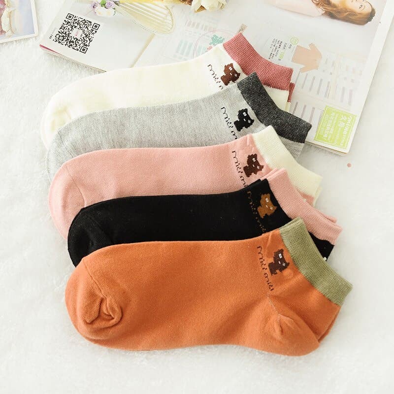 Kaos Kaki Wanita Miau Miau Women Low Socks Cotton Socks SCH027