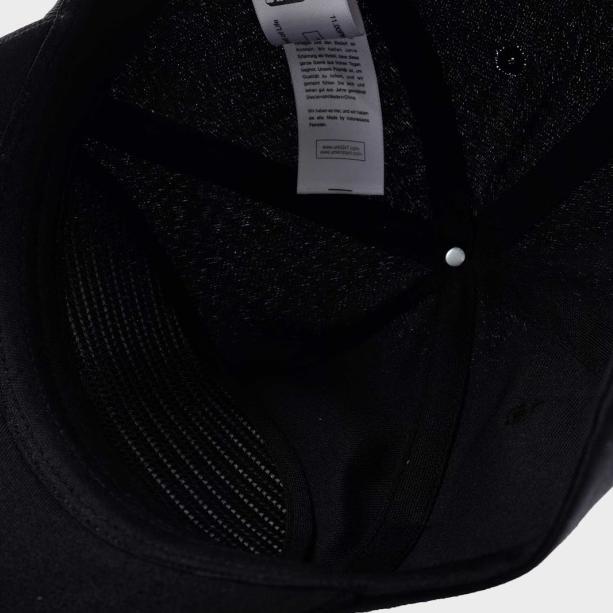 ↥ UNKL347 Topi Five Panel Warna Hitam Detail Simpel BOLW ➦