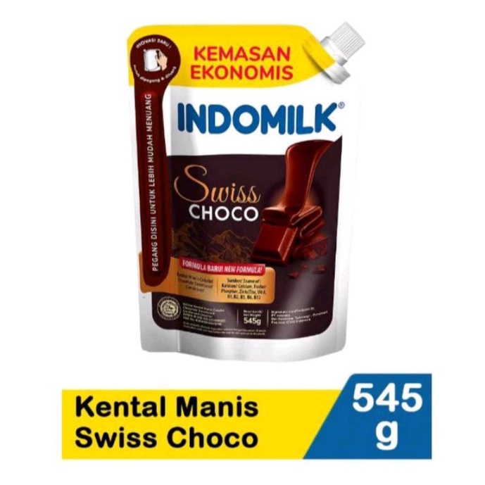 

Indomilk pouch coklat putih 545g