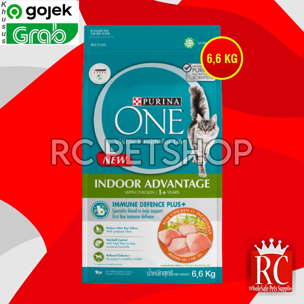 GOSEND Purina One Makanan Kucing Dewasa Rumahan Cat Food Indoor 6.6KG