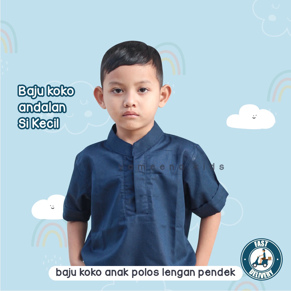 Yameena Kids Pakaian Atasan Baju Koko Anak Laki Laki Untuk Usia 1-8 Tahun Kode NB-06 By Yameenakids