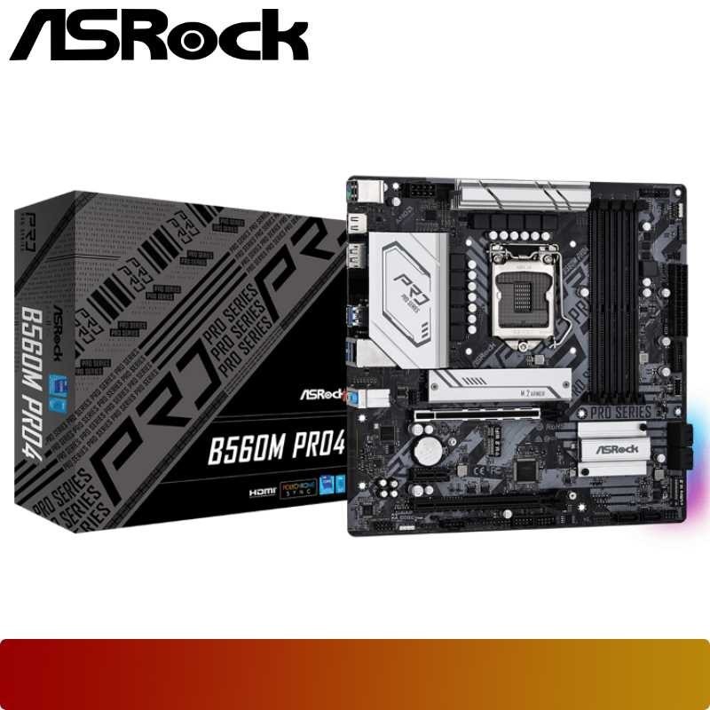 Mainboard ASRock B560M Pro4 - mATX LGA1200 - ASRock B560M Intel Gen11 - ASRock B560M-Pro4