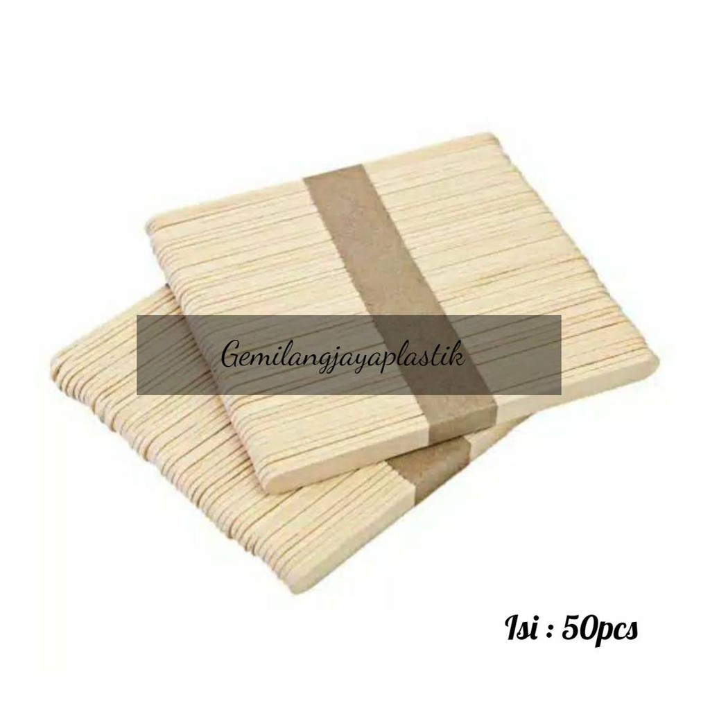 STICK ICE CREAM STIK KAYU ES KRIM IMPORT 50 PCS