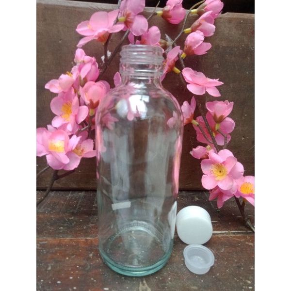 botol kaca 250 ml/ botol 250 ml bulat/ botol kaca 250