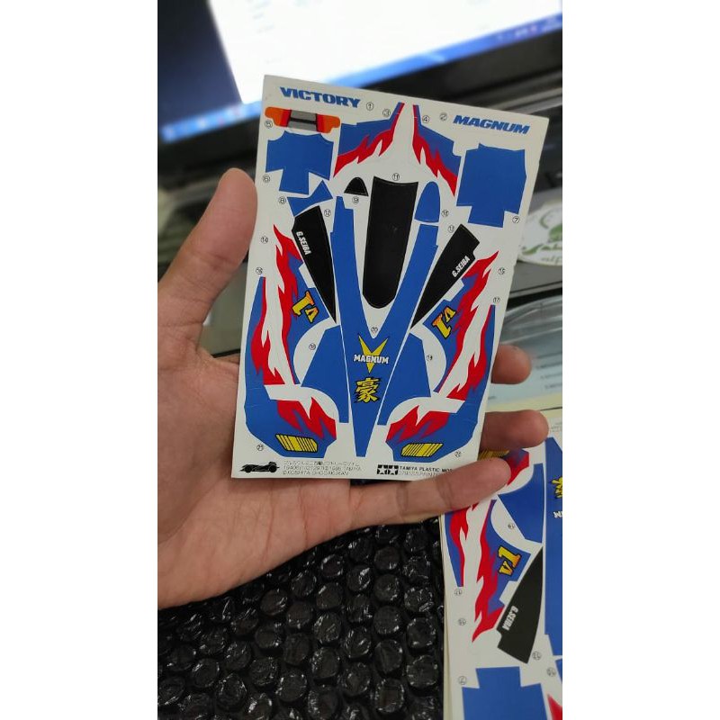 decal victory magnum super 1 original tamiya