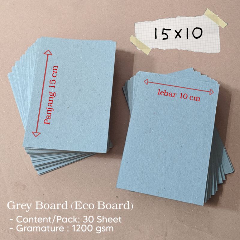 

SATUAN 15x10 - Grey Board / Yellow Board / Karton Board / Packing Photocard / Trading Card - No. 30