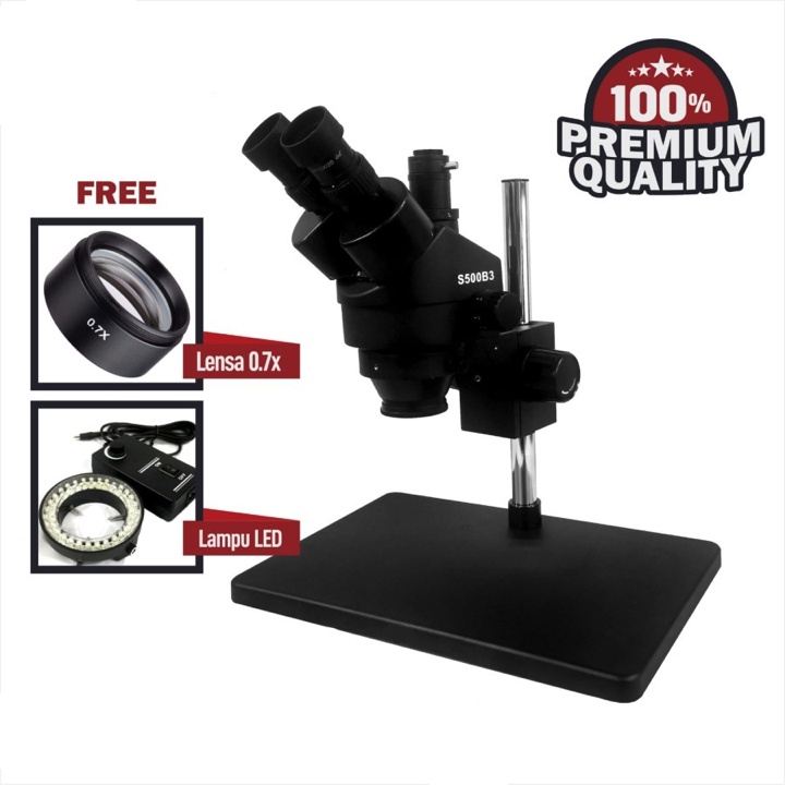 MICROSCOPE TRINOKULAR GSM S500-B3 PLUS LED ORIGINAL