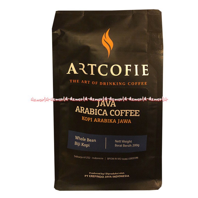 Artcofie Java Arabica Coffee 200gr Whole Bean Biji Kopi Arabika Jawa Art Cofie Art Kopi Artcoffee