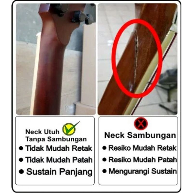 GITARLELE MURAH GITAR LELE SENAR 6 GAGANG UTUH TIDAK SAMBUNG