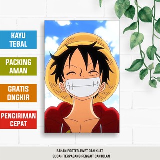 POSTER ANIME ONEPIECE CLASSIC KAYU HIASAN DINDING DEKORASI ...