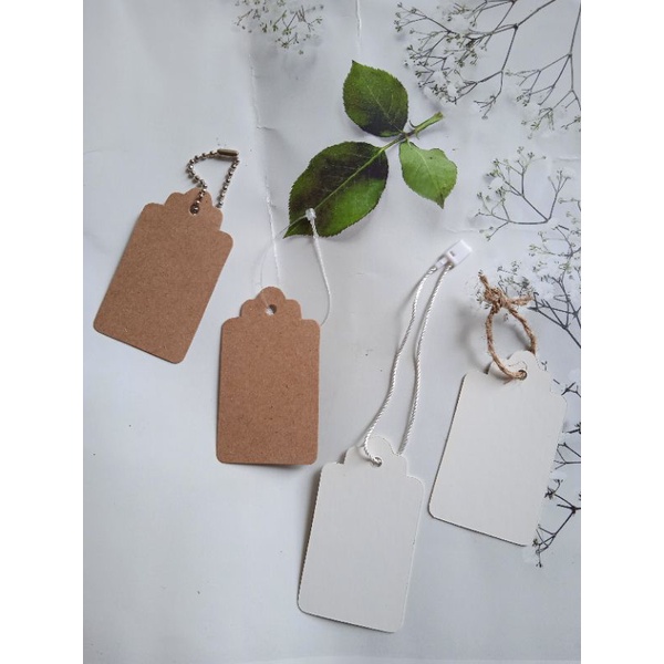 

hang tag label kosong / kertas merk baju