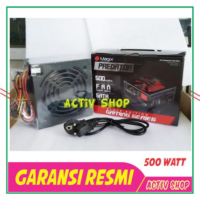 power supply (PSU) gaming 500w / 500watt / 500 watt