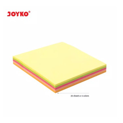 MEMO STICKY NOTE KERTAS TEMPEL MMS-11 JOYKO ALAT TULIS PERLENGKAPAN KANTOR WARNA WARNI STICK MMS 11 MMS11 LUCU GROSIR ATK MURAH-1