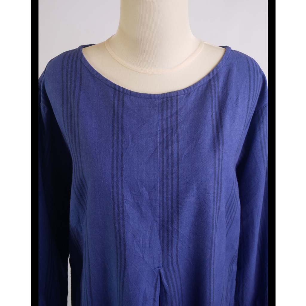 Dress Katun Biru (DK2.4) Image 4