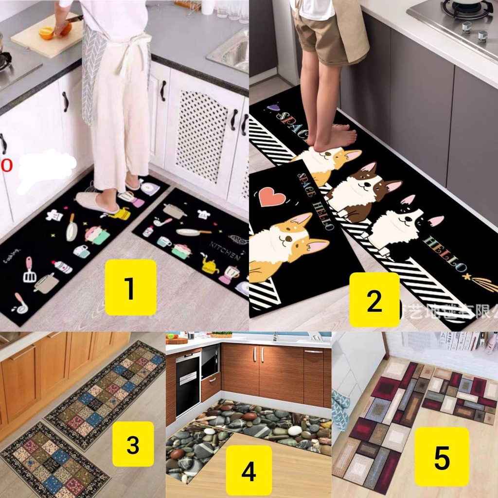 [IMPORT] - 2pc Keset Dapur Panjang Anti Slip