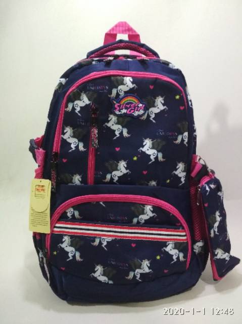 Tas alto silver girl import tas sekolah anak perempuan