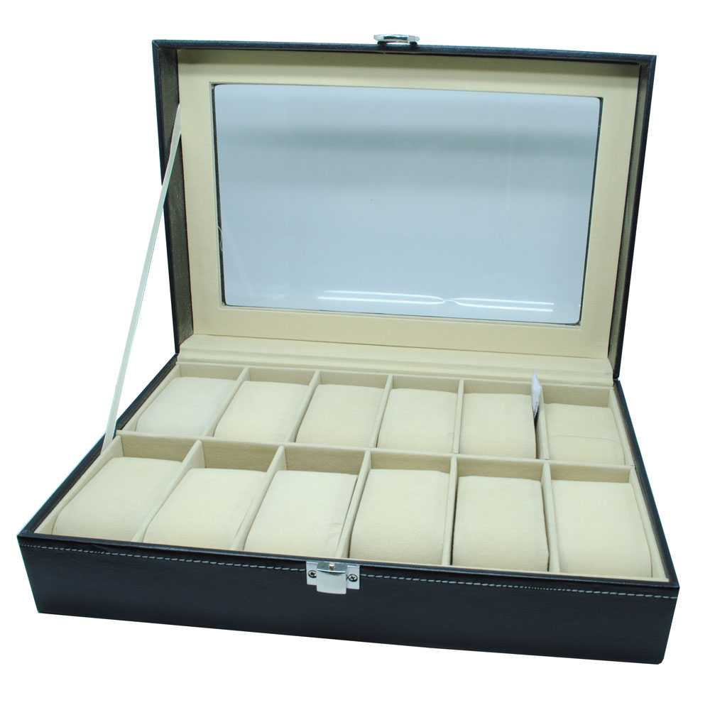 Kotak Jam Tangan Tempat Penyimpanan Perhiasan Kulit / Watch Box Case Premium Quality