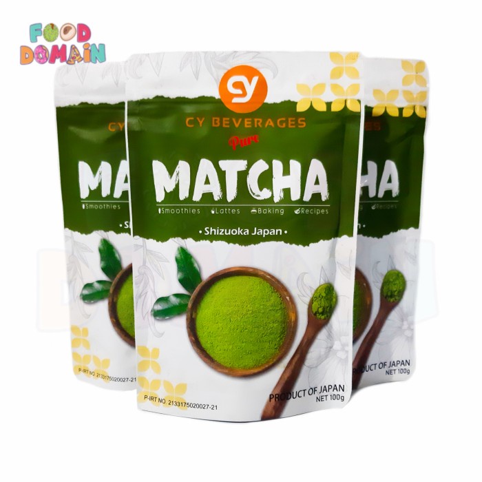 

(BISA COD) CY Matcha Powder 100% Pure Original Japan Import Matcha Powder - 100gr