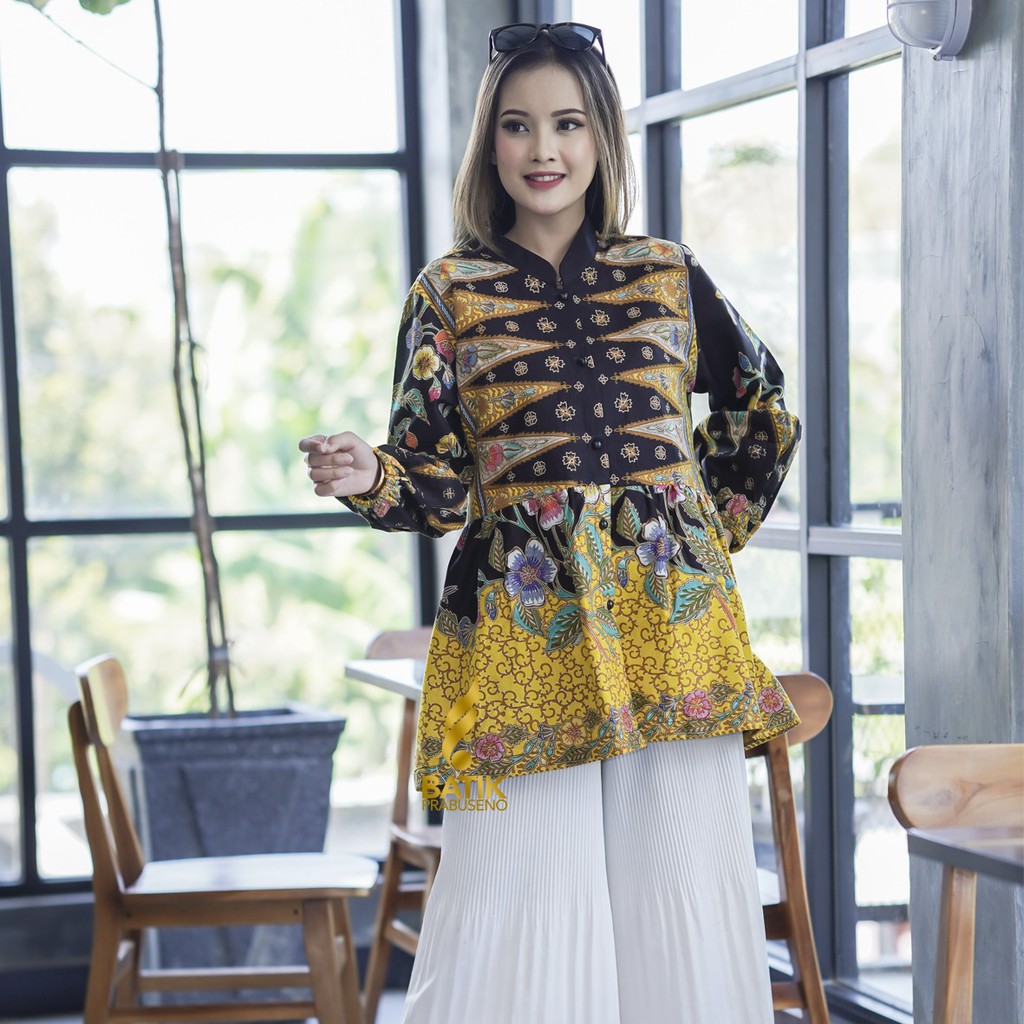 BATIK PRABUSENO BLOUSE KAYLA ATASAN BAJU BATIK WANITA PRABUSENO / ATASAN WANITA / BLOUSE WANITA