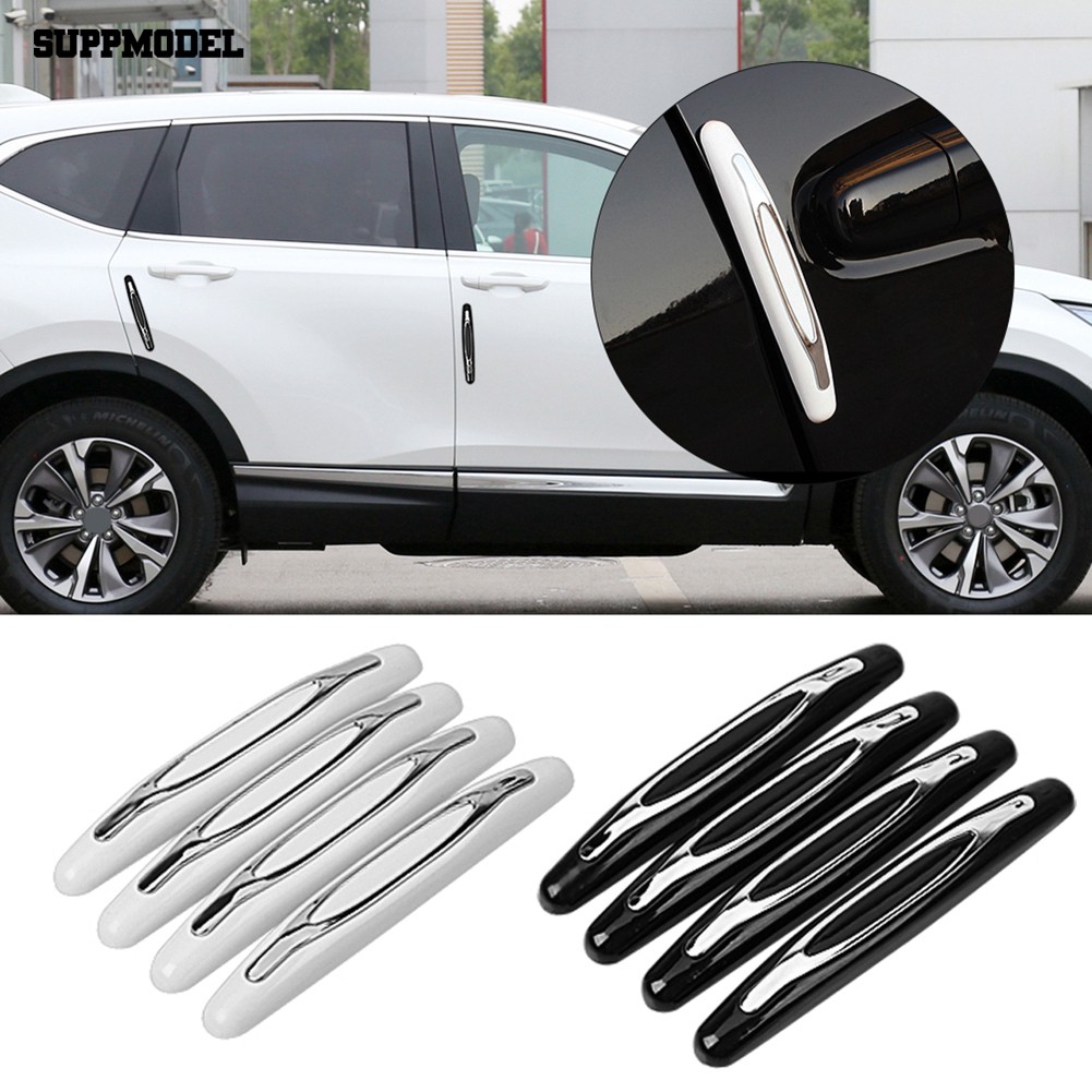 4Pcs Stiker Strip Pelindung Pinggiran Pintu Mobil Anti Gores