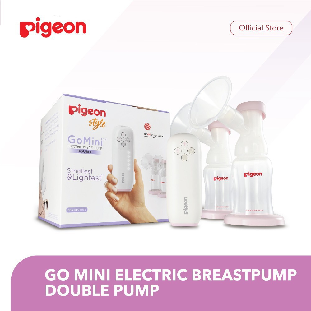 *New Packaging* Pigeon Manual / Electric Gomini Go Mini Single - Double Breast Pump Breastpump Pompa