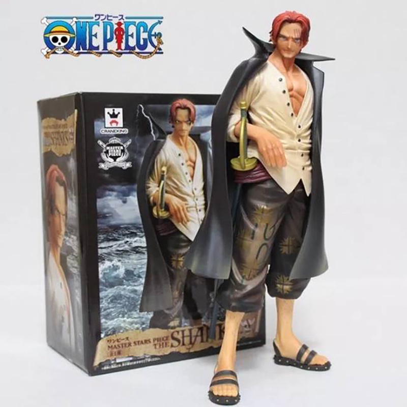 Mainan Action figure Anime One Piece Theatrical Ver of Shanks Rambut Merah Bahan PVC Ukuran 24cm