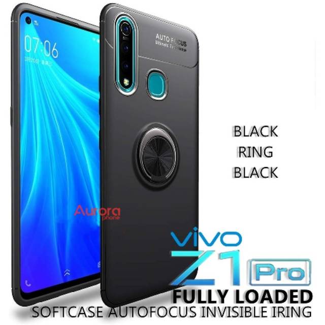 Vivo Z1 Pro Softcase Autofocus Invisible Ring Stand