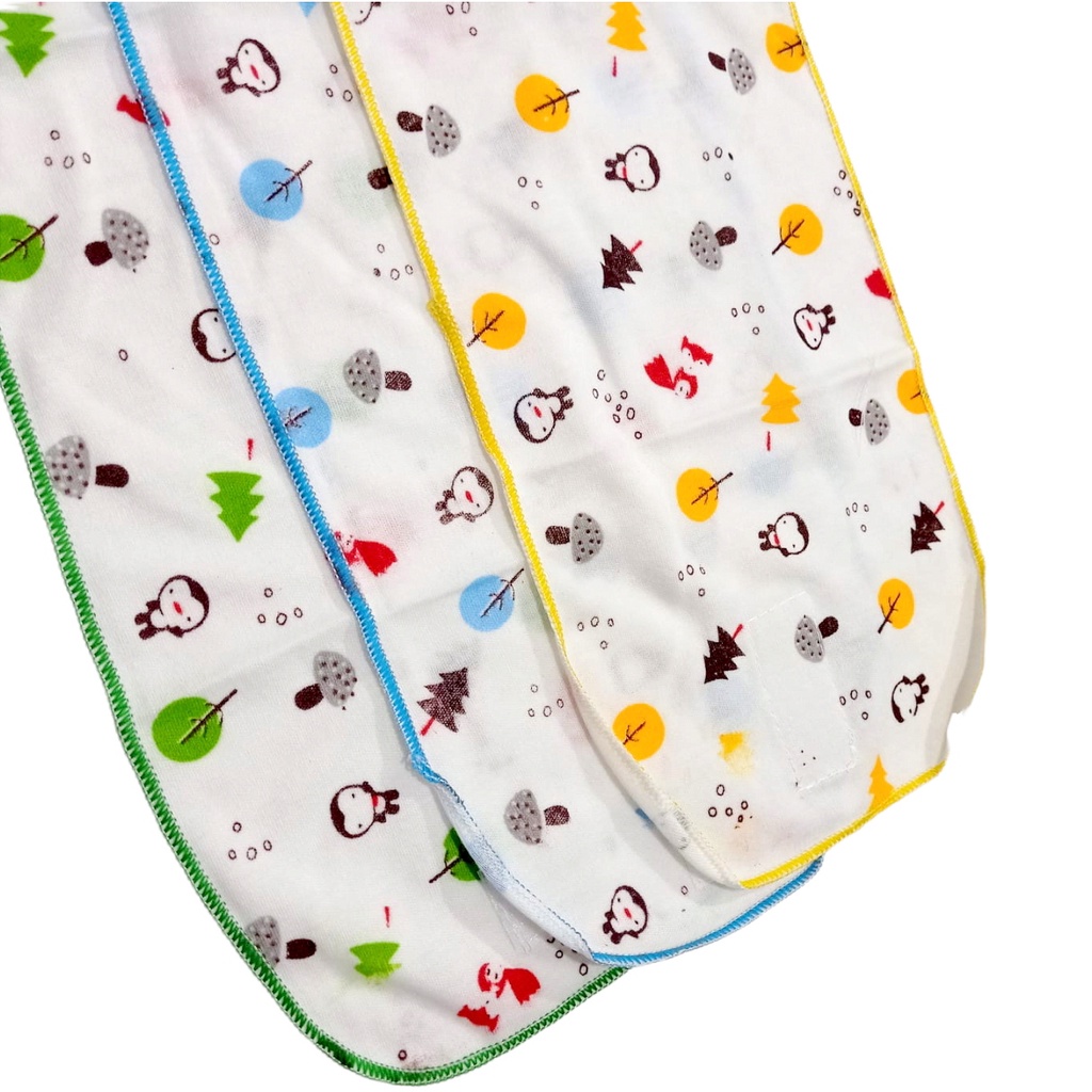 [3 pcs] Gurita Bayi Sablon | Gurita Bayi Rekat Motif Print