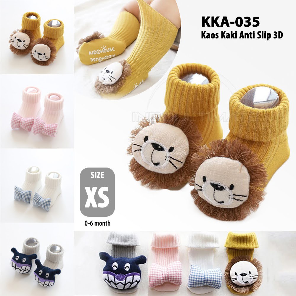 Kaos Kaki Anak Bayi Import (0-12 Bulan) Alas Kaki Socks Motif Karakter KKA-035