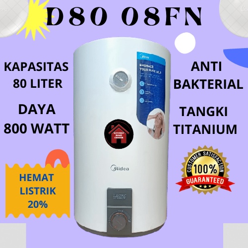 MIDEA WATER HEATER MIDEA D80 08FN / D80-08FN ORI