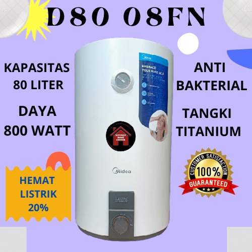 MIDEA WATER HEATER MIDEA D80 08FN / D80-08FN ORI