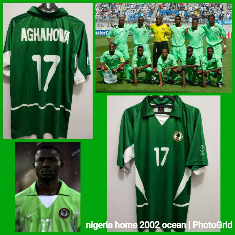 JERSEY OCEANSPORT NIGERIA HOME 2002 PIALA DUNIA AGHAHOWA 17