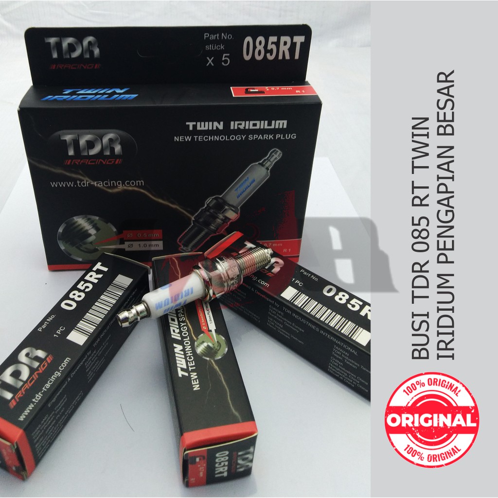 Busi TDR Twin Iridium 085RT Karisma Vario Beat Scoopy Xeon Nmax Aerox MX FU 085 RT