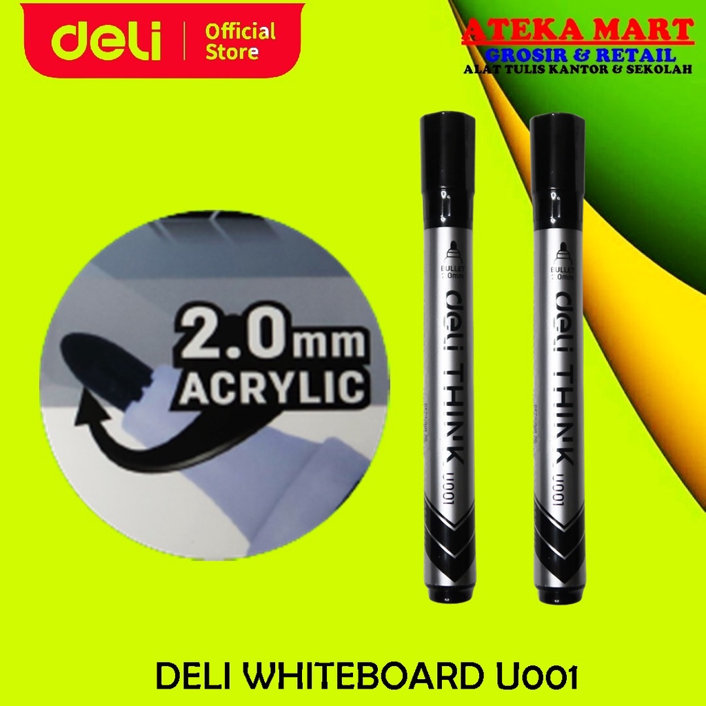 

[PCS] DELI WHITEBOARD MARKER U001 SPIDOL PAPAN TULIS