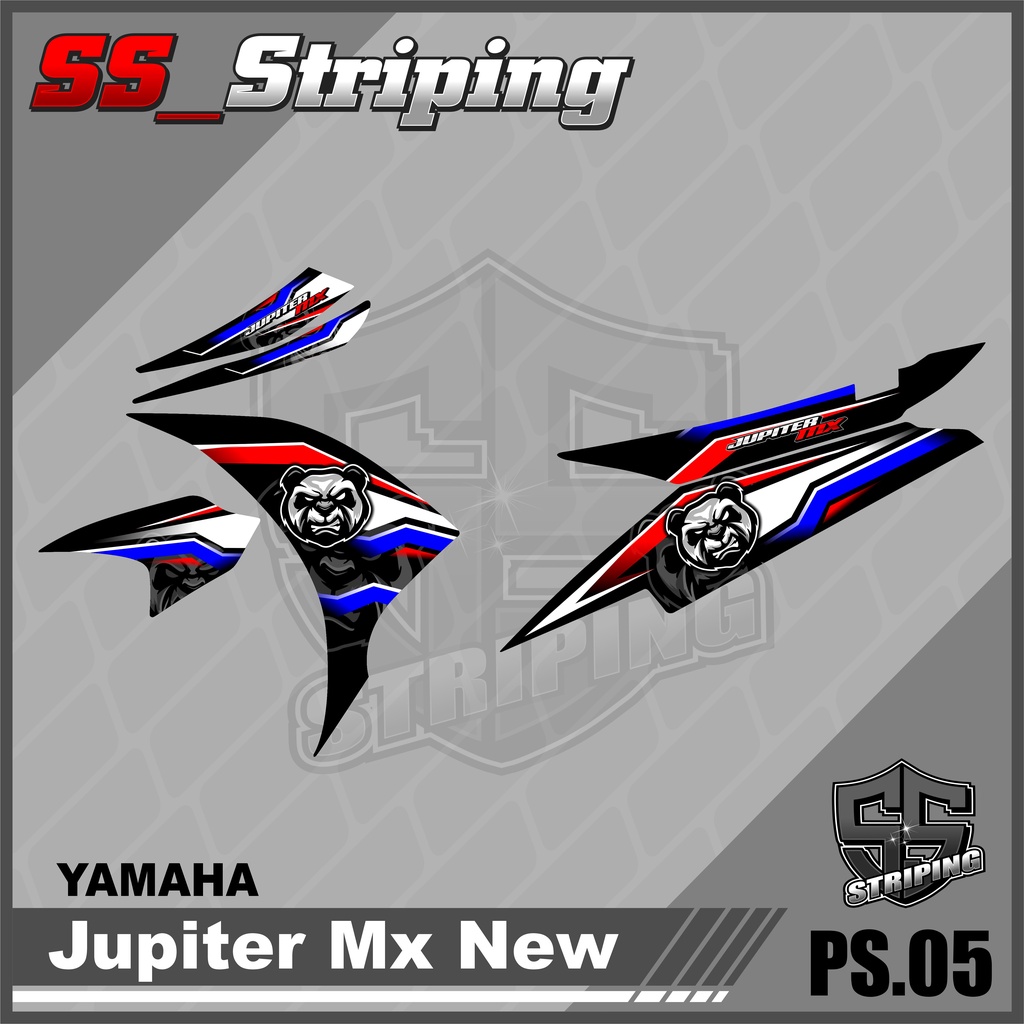 Sticker Striping List Variasi Mx New 135 Semi Full - Striping Mx New 135 Semi Full. PS.005