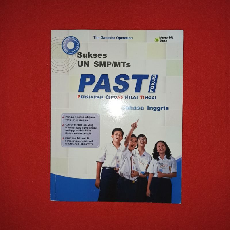 buku pelajaran sukses UN SMP pasti fokus bahasa Inggris