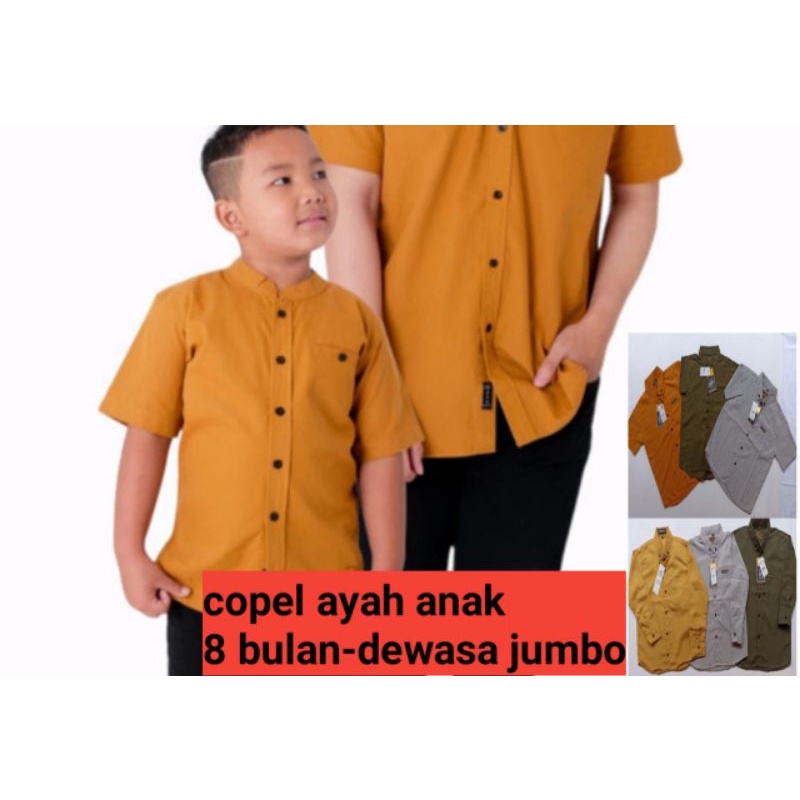 cauple ayah dan anak lengan panjang pendek