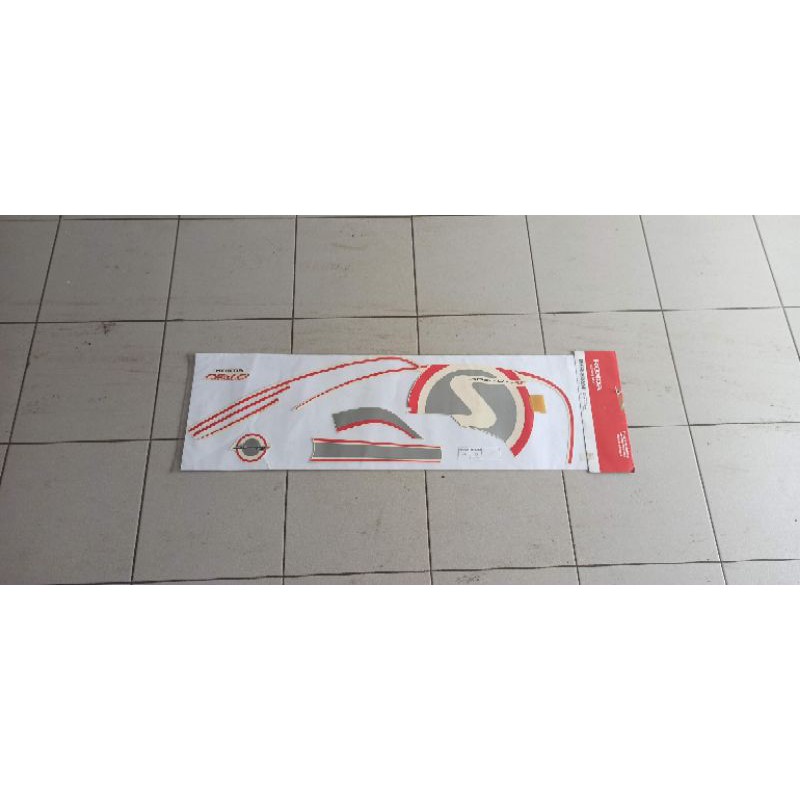 Sticker Striping Kanan Scoopy Fi Cream Red 871X0-K16A10ZCR Orginal Ahm