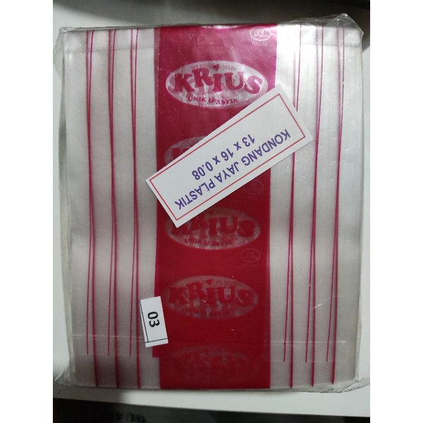 

plastik label ukuran 13x16