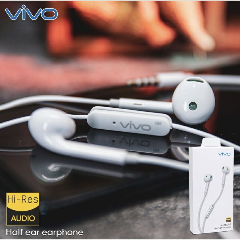 (V20 SERIES) EARPHONE VIVO ORIGINAL HEADSET VIVO SUPER BASS STEREO V20 V21 Y20 Y20S Y12S Y21S Y30 Y5