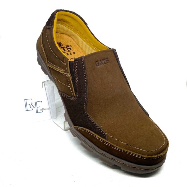 Sepatu Kulit Pria GATS TO 2206 - Brown