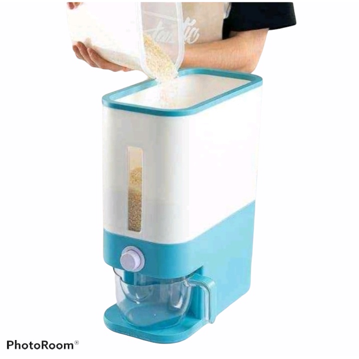 DISPENSER BERAS /BOX TEMPAT PENYIMPANAN BERAS OTOMATIS